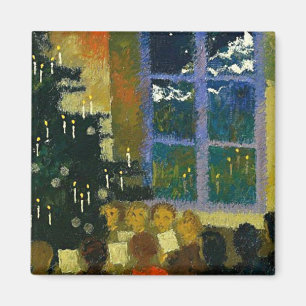 Christmas, fine art painting magnet