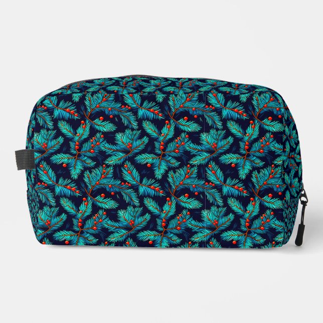 Christmas Fir Branch Pattern-82397 Dopp Kit (Front)