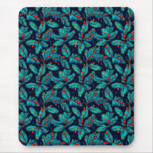 Christmas Fir Branch Pattern-82397 Mouse Pad