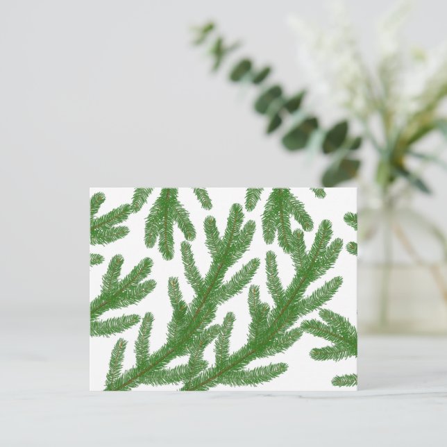 Christmas fir tree branches   postcard (Standing Front)