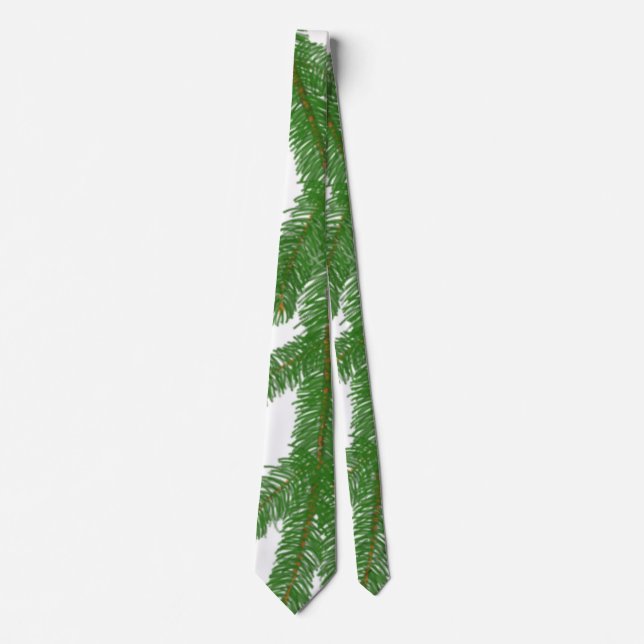 Christmas Fir Tree Branches   Tie (Front)