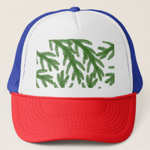 Christmas Fir Tree Branches Trucker Hat