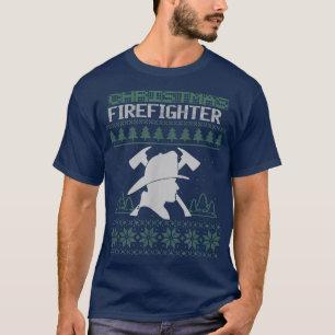 Christmas Firefighters Office Holiday Party  T-Shirt