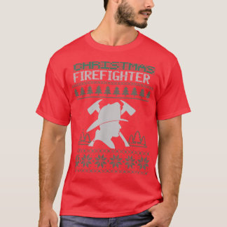 Christmas Firefighters Office Holiday Party  T-Shirt