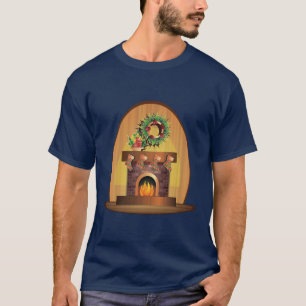 Christmas Fireplace T-Shirt