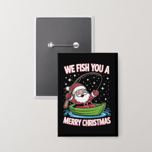 Christmas Fisherman Fishing Funny Cool Santa Claus
