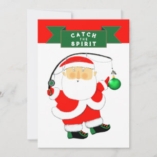 Christmas Fishing Holiday Card