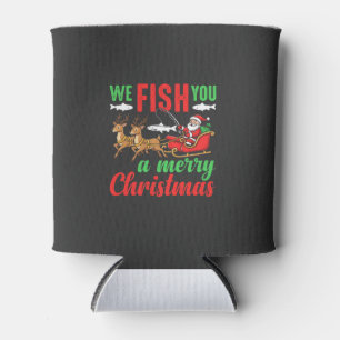 Christmas Fishing Merry Fish You Can Cooler