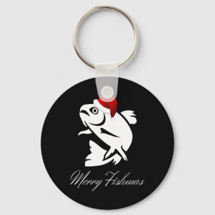 Christmas Fishing - Merry Fishmas Key Ring