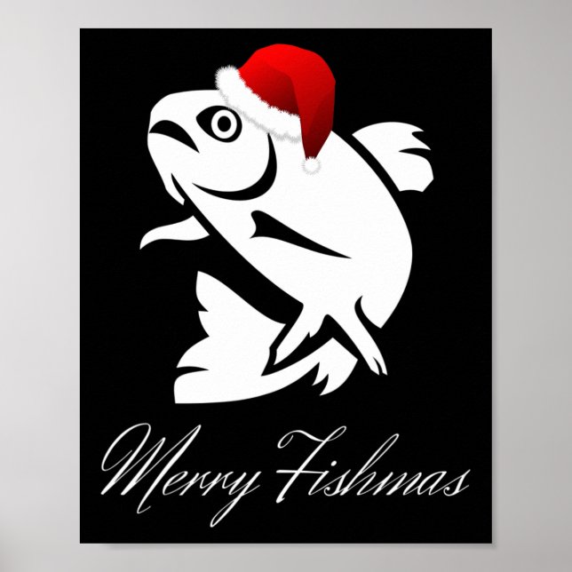 Christmas Fishing - Merry Fishmas  Poster (Front)