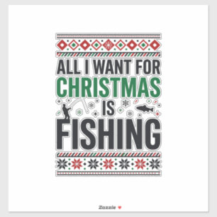 Christmas Fishing Ugly Sweater Design