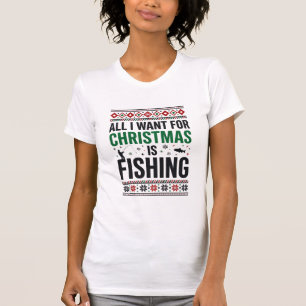 Christmas Fishing Ugly Sweater Design