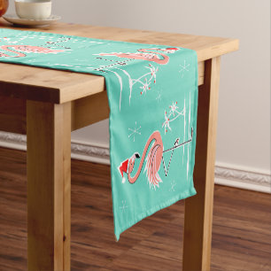 Christmas Flamingo 14 x 72 table runner