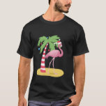 Christmas Flamingo Beach Tropical Tee<br><div class="desc">Christmas Flamingo Beach Tropical Tee</div>