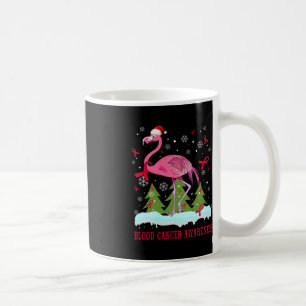 Christmas flamingo blood cancer awareness gift.png coffee mug