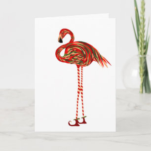 Christmas Flamingo Card