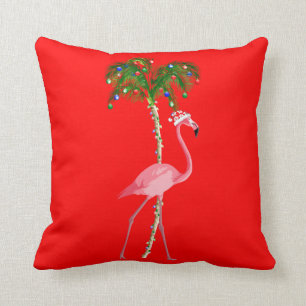 Christmas Flamingo Cushion