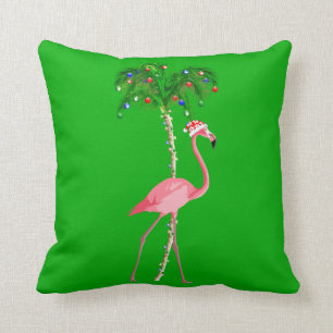 Christmas Flamingo Cushion