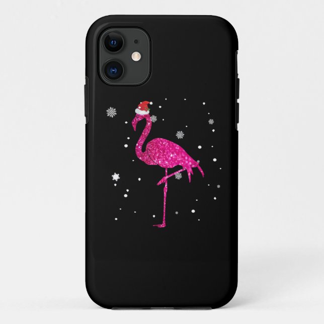 Christmas Flamingo Essential Case-Mate iPhone Case (Back)