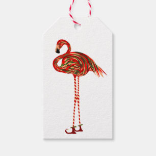 Christmas Flamingo Gift Tags