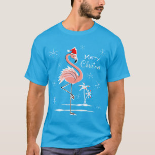 Christmas Flamingo Merry Christmas t-shirt men's