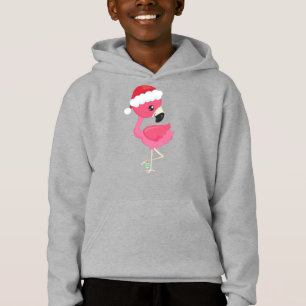 Christmas Flamingo, Pink Flamingo, Santa Hat, Bird