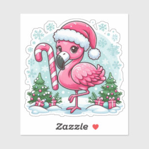 Christmas Flamingo Sublimation Clipart-10424