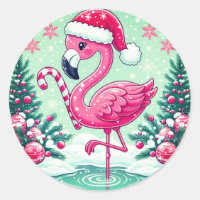 Christmas Flamingo Sublimation Clipart-10424
