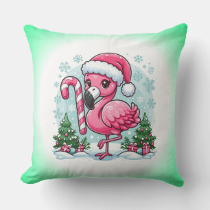 Christmas Flamingo Sublimation Clipart  Cushion