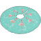 Christmas Flamingo tree skirt