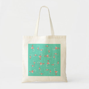 Christmas Flamingo Twist tote bag