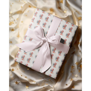 Christmas Flamingo Wrapping Paper