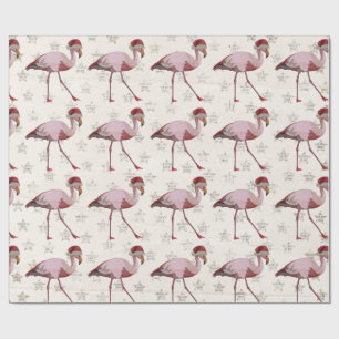 CHRISTMAS FLAMINGO Wrapping Paper