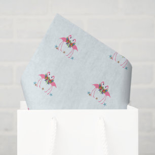 Christmas Flamingos Starfish Tissue Paper