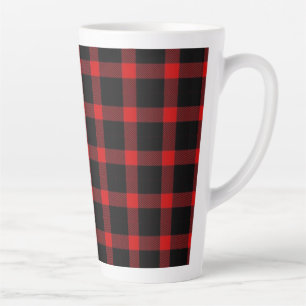 Christmas flannel latte mug