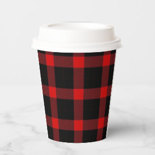 Christmas flannel  paper cups