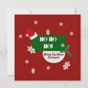 Christmas flat card