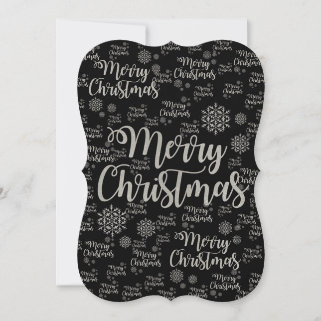 Christmas  Flat Greeting Card, Merry Christmas Card (Front)