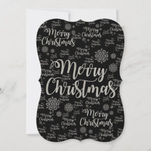 Christmas  Flat Greeting Card, Merry Christmas Card