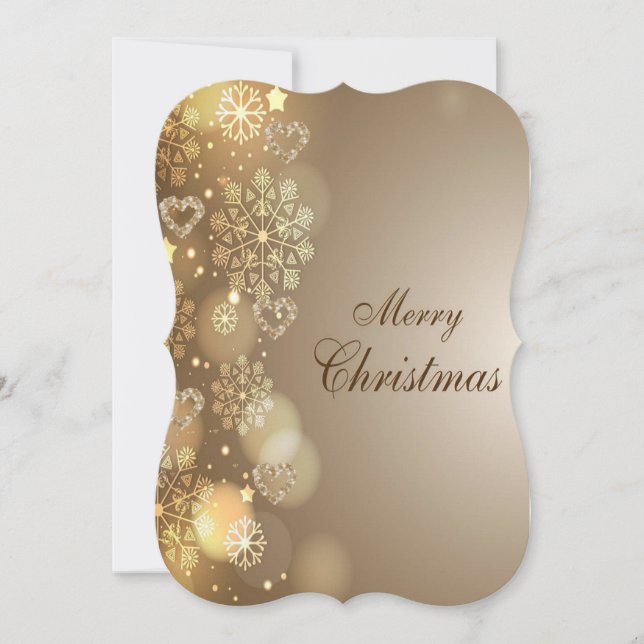 Christmas Flat Greeting Card, Merry Christmas Card (Front)