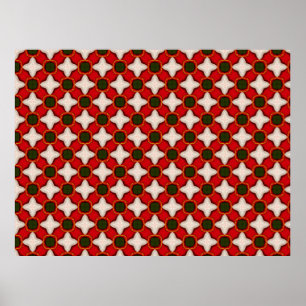 christmas fleece and felt background ornate geomet poster