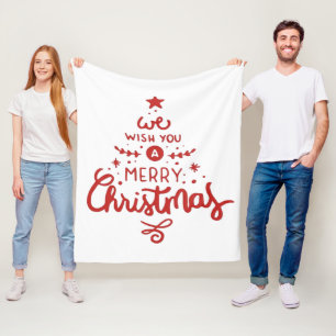 Christmas fleece blanket