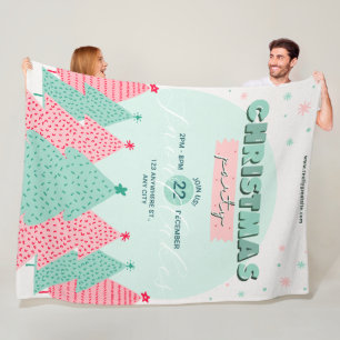 Christmas Fleece Blanket, Large 60" x 80"