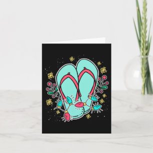 Christmas Flip Flops Hawaiian Summer Christmas In  Card