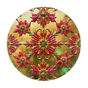 CHRISTMAS FLORA ~ Cutting Board