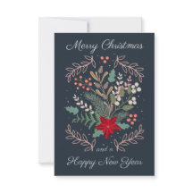Christmas floral modern cute whimsical colourful