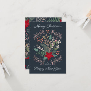 Christmas floral modern cute whimsical colourful