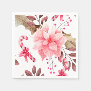 Christmas Floral Napkin