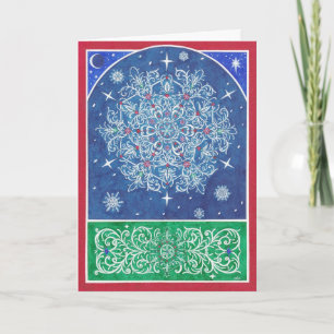 Christmas ~ Florentine Snowflake Greeting Cards