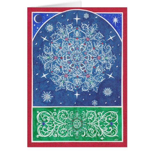 Christmas ~ Florentine Snowflake Greeting Cards